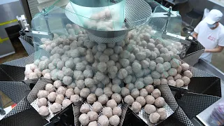 Inside Taiwan s Meat Processing Factory Pork Meatballs Ham Bacon Pork Chops