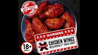 We try the Pepper X Hot Wings!