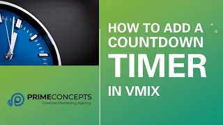 How to Set Up a vMix Countdown Timer Overlay Tutorial and Use Stream Deck to Play it