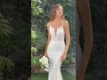 Download Lagu Corset Sheer Lace Applique Cutaway Fluted Skirt Brides Dress