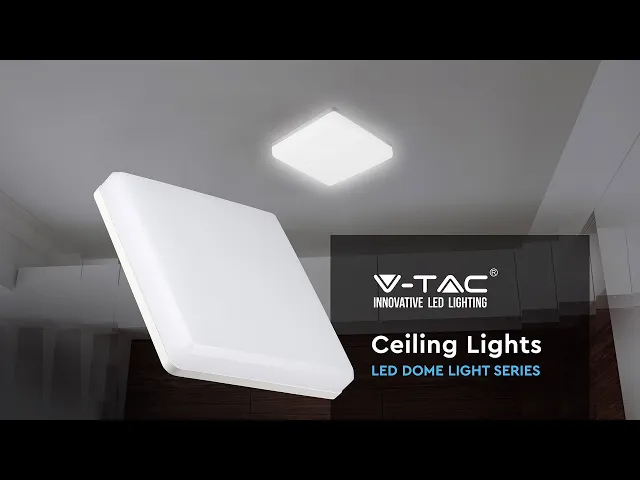 25W(2500Lm) V-TAC SAMSUNG LED plakat, ruudukujuline, valge, IP44, IK08, neutraalne valge valgus 4000K