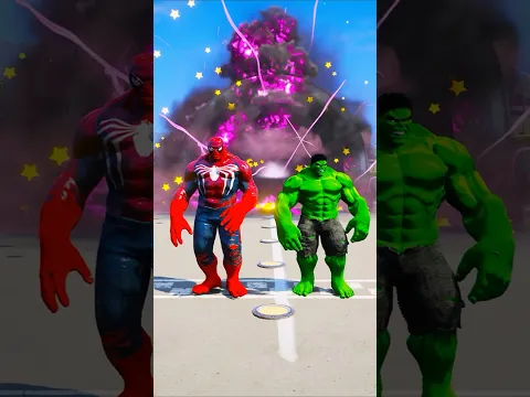 SPIDER-MAN VS MINI BABY  SUPERHEROES BATTLE #gta5 #shorts #spiderman #hulk