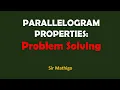 Parallelogram Properties Problems Solving