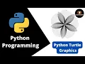 Sketched Flower With Python Programming Python Turtle Graphics Code Marathi