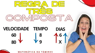 APRENDA REGRA DE TRÊS COMPOSTA - @MatematicadaTamires