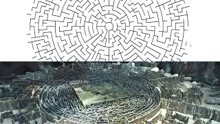 Circular Maze using Depth First Search ft The Maze Runner