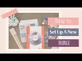 How to Set Up Your New Bible Tabs Pockets Ribbons Highlights More