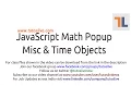 JavaScript Time Date Misc Global Objects By Tutoslive