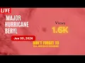 Live Hurricane Tracker Major Hurricane Beryl