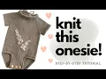 Download Lagu How to Knit a Baby Onesie FULL TUTORIAL // Nawara Onesie