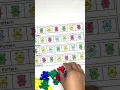 Quick Bear Counter Pattern Math Center for Kindergarten