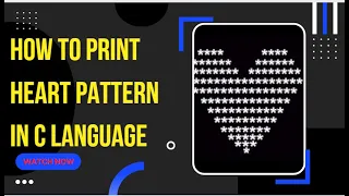 How to print heart pattern in c language dil figure wala kaise banta hai c language se