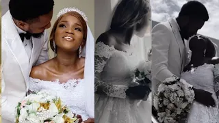 congrats bukunmi oluwasina finally marries her secret lover her dream wedding come true 