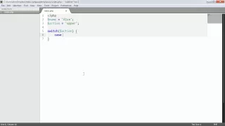 Learn PHP Switch