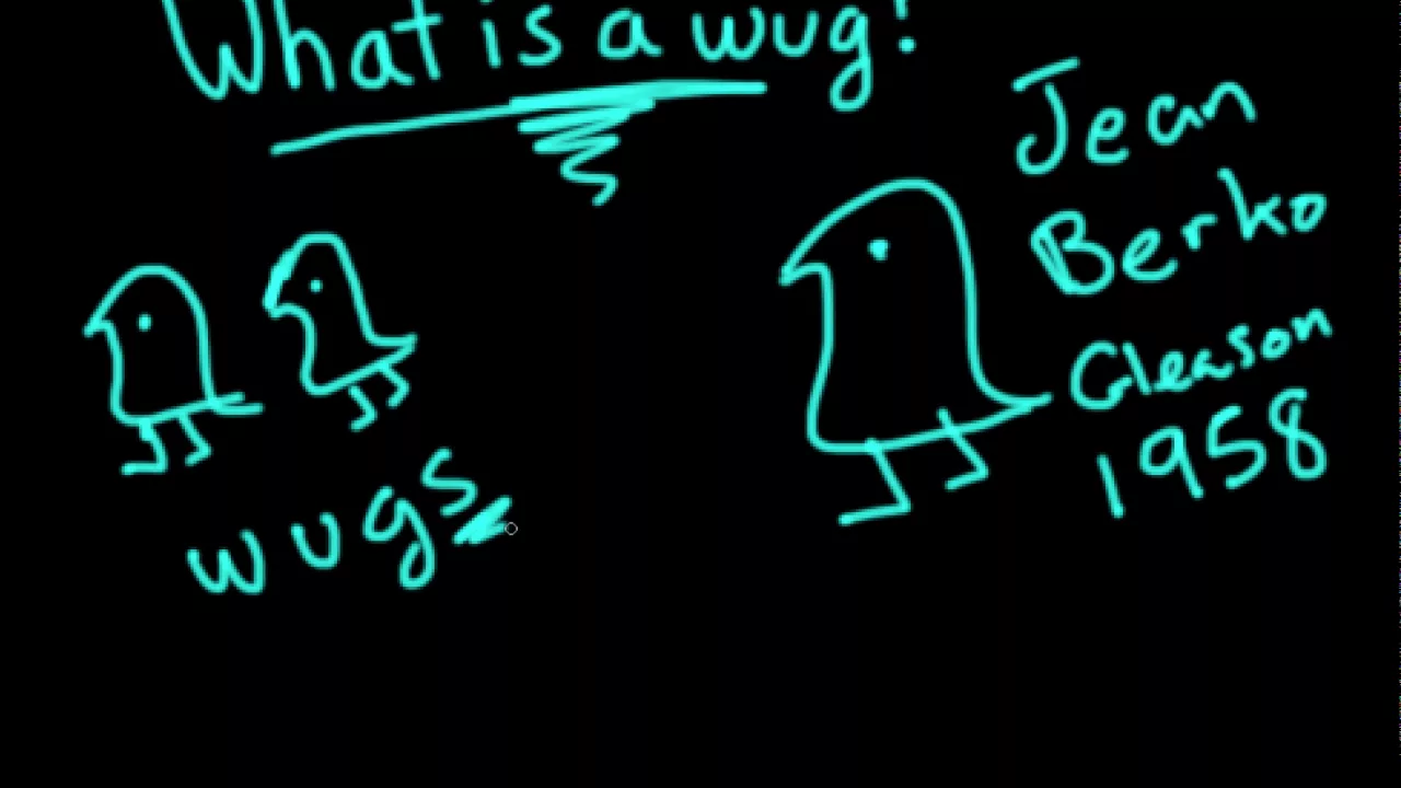 What is the wug test?