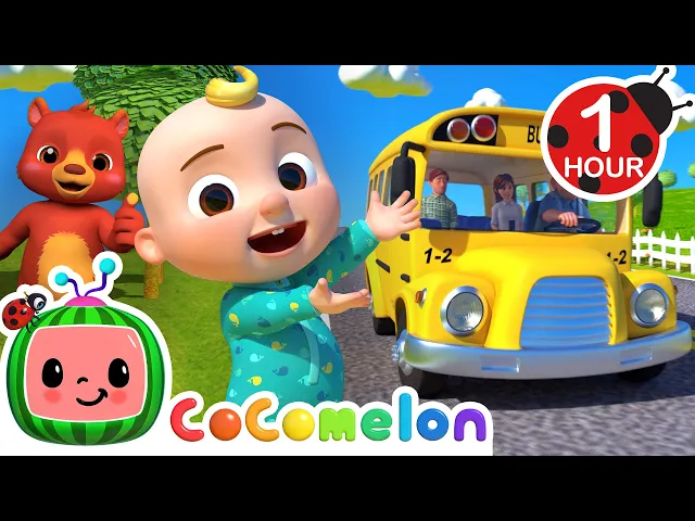 Download MP3 [ 1 HOUR LOOP ] Wheels On The Bus! 🚌🎶| Fun Learning Cocomelon Loops | Nursery Rhymes & Kids Songs