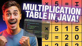 Generate Multiplication Table of a Number in Java Java Program for Beginners