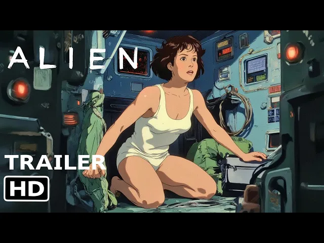 Alien Ai Trailer - 1970's - As a 1980's Anime - Panavision