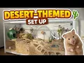 Setting Up a DESERT THEMED Cage for My Syrian Hamster