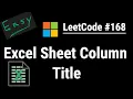Excel Sheet Column Title - LeetCode Python JavaScript Java and C