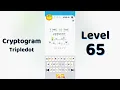Cryptogram Tripledo Level 65 Solutions Logic Puzzle Game Mini Boss