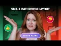 How to Create a PERFECT Small Bathroom Layout 6 plans Planner 5D