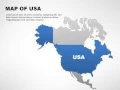 Editable USA States Map for Keynote Tutorial Free Template