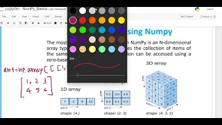 MachineLearning Creating 1-D 2-D 3-D Numpy Array Concept of Dimensions of Array
