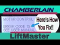 ERROR CODE 15 How-To Fix Motor With Travel Module
