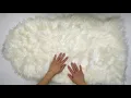 Ultra Soft Faux Sheepskin Fur Rug White Fluffy Area Rug Unboxing