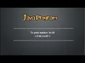 For loop Java program to print number 1 to 10