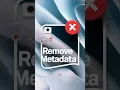 Remove metadata of image