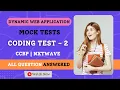 Mock Tests Coding Test - 2 Answers JavaScript NxtWave CCBP 4 0