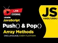 JavaScript Push and Pop Functions - Tutorial