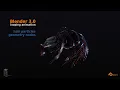 Blender-Quick n Easy OctoSuzanne Matrix Sentinel like with hair and geometry nodes