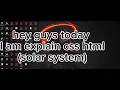 Title Solar System Animation using HTML CSS Planets Orbit Animation