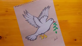 رسم حمامه رسم حمامه السلام كيفيه رسم حمامه السلام رسم حمامة كيفيه رسم حمامة 