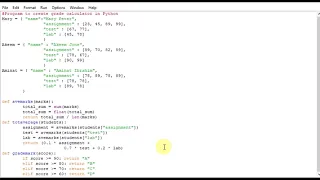 to create grade calculator in Python