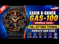 Casio G-Shock GAS-100 Module 5445 Full Settings Tutorial Complete User Guide
