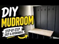 DIY Mudroom and Bench with Hooks Organize Your Entryway Like a Pro