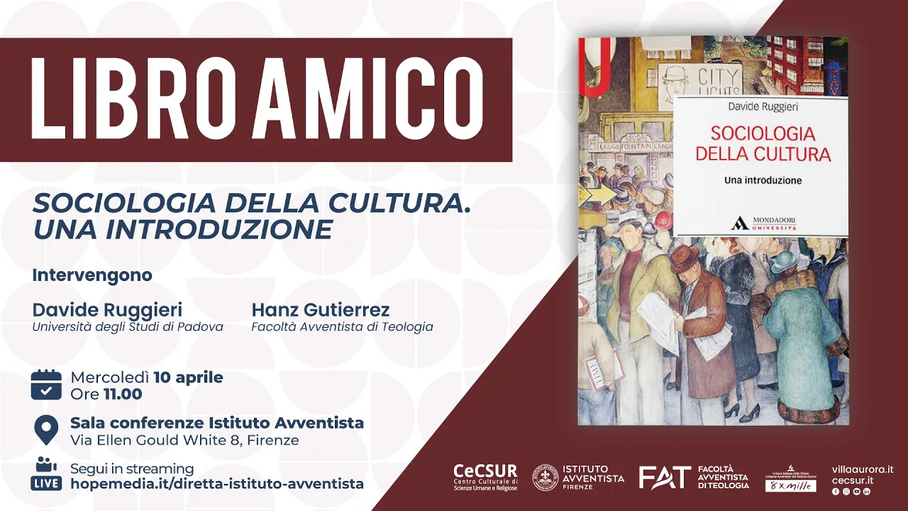 LIBRO AMICO // Davide Ruggieri - "Sociologia della cultura. Una introduzione"
