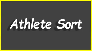 Python Programs Athlete Sort