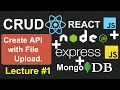 React Node JS Mongo Crud - Create API With File Upload in Node Express JS and MongoDB