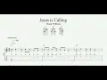 Jesus is Calling Devotional Song Worship Song Guitar TAB Piano Sheet Music