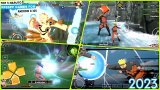 top 5 ppsspp naruto games for android ppsspp 2023 naruto