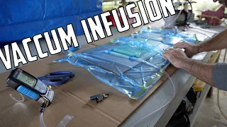 ⛵️Hurricane damaged catamaran. Vacuum infusion hatch test