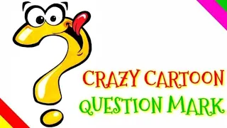HOW TO DRAW CRAZY CARTOON QUESTION MARK ll EASY DRAWING ll ADITYAARTACADEMY