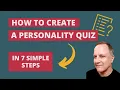 How To Make a Personality Quiz in 7 Simple Steps