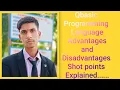 Qbasic programming language advantages and disadvantages lecture explained views