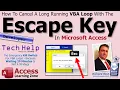 How To Cancel A Long Running VBA Loop With The Escape Key In Microsoft Access